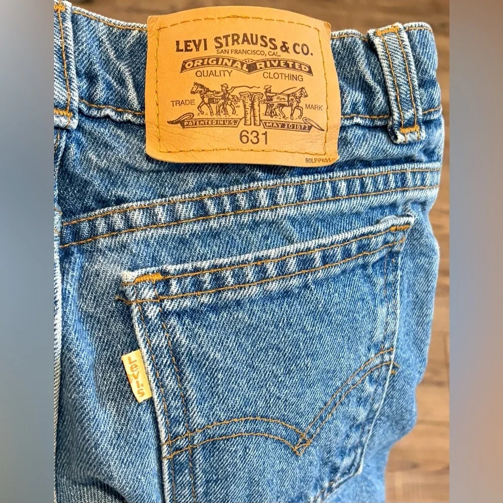 Vintage Levi’s Orange Tab 631 Jeans 24x29 | Youth 16 | 90s High Rise Straight - Picture 4 of 11